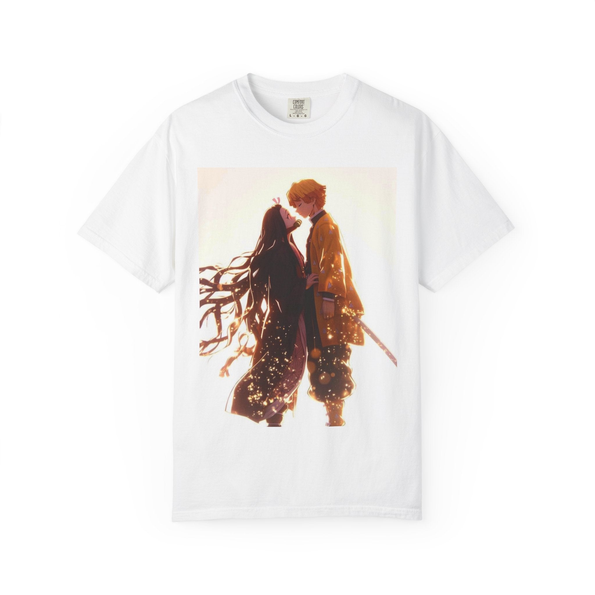 Romantic Anime Unisex T-shirt, Soft Cotton Tee, Perfect Gift for Couples, Anime Lovers, Casual Everyday Wear, Spring Fashion
