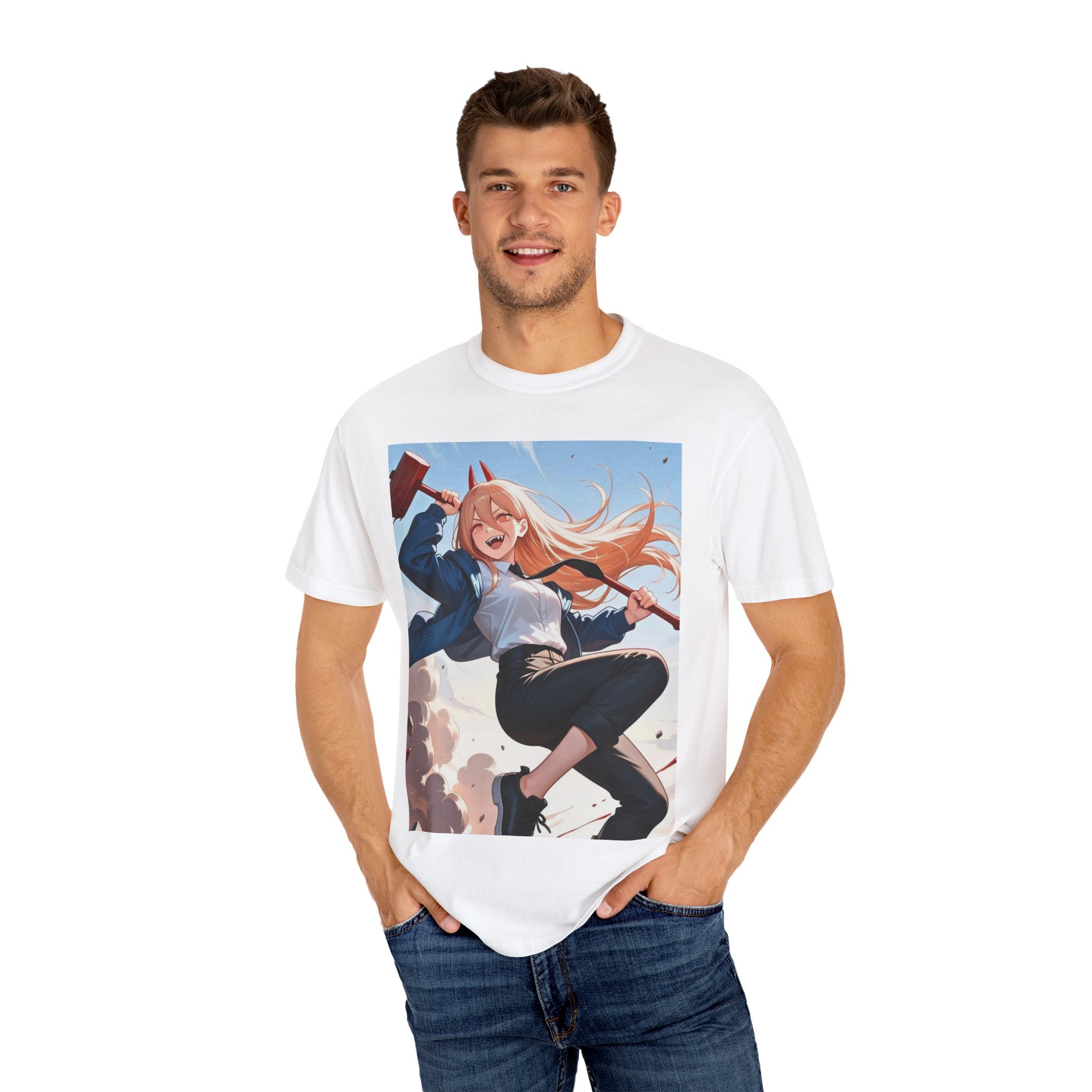 Energetic Anime T-Shirt, Vibrant Graphic Tee, Unisex Casual Wear, Gift for Fans, Fun Everyday Style