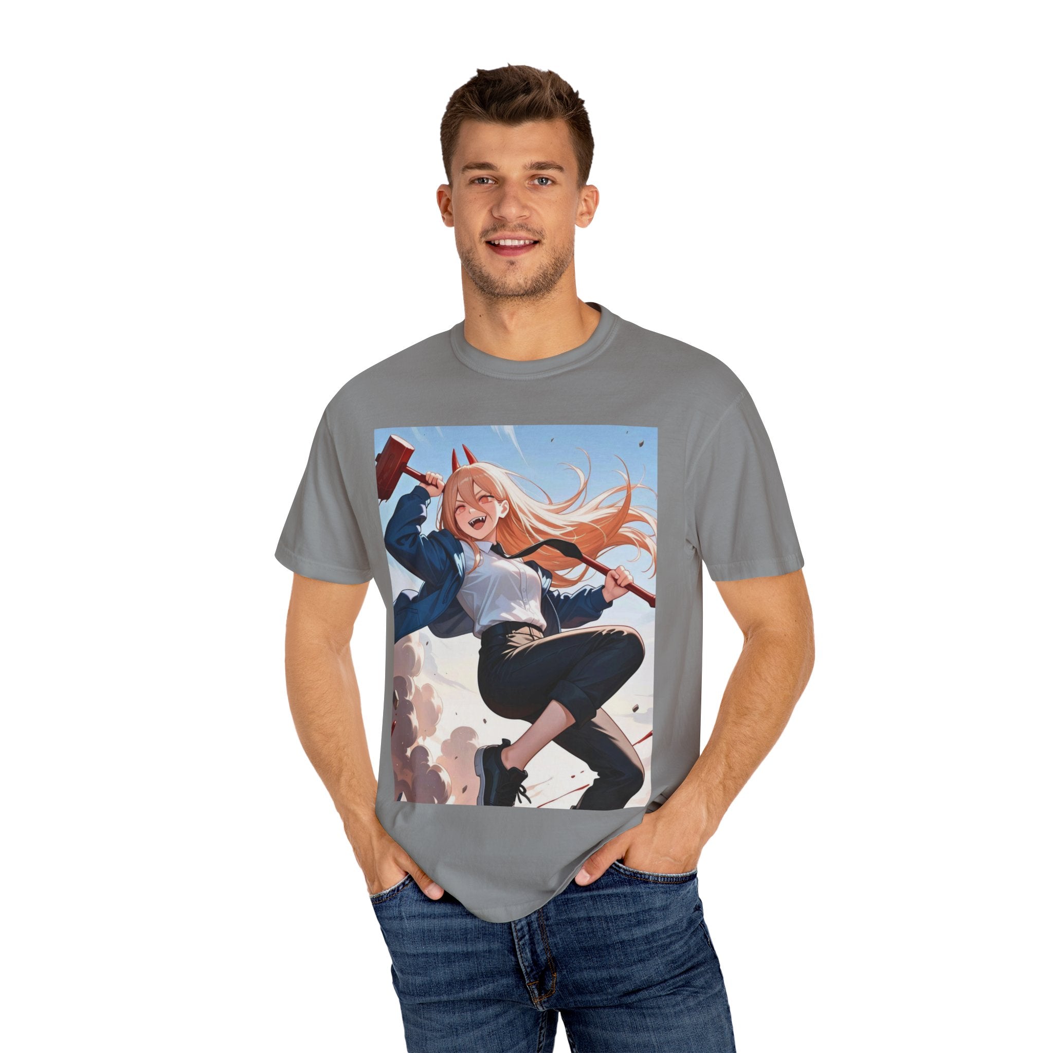 Energetic Anime T-Shirt, Vibrant Graphic Tee, Unisex Casual Wear, Gift for Fans, Fun Everyday Style