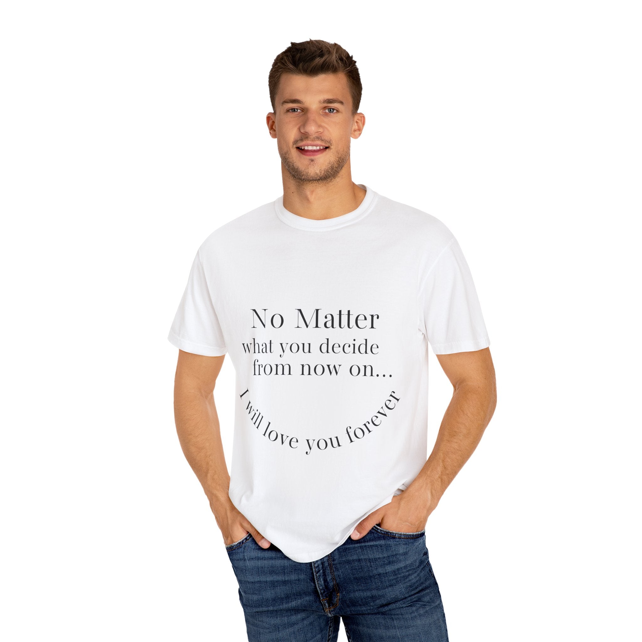 Unisex Love & Art T-Shirt | Gift for Couples, Inspirational Quote Tee, Streetwear Style, Unique Graphic Design Shirt