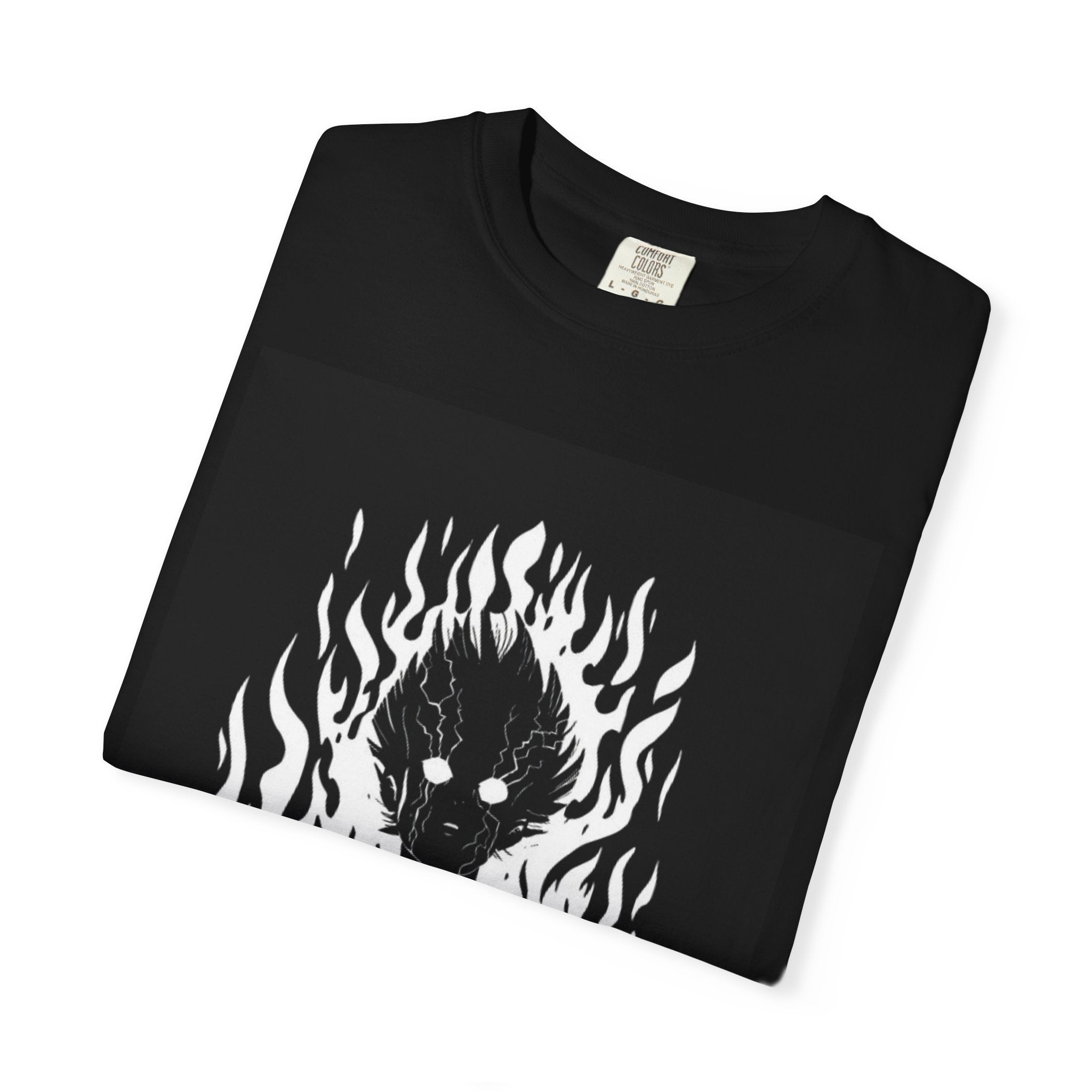 Unisex Flame Graphic Tee - Edgy Casual Wear for Fans, Perfect for Concerts, Festivals, & Everyday Style