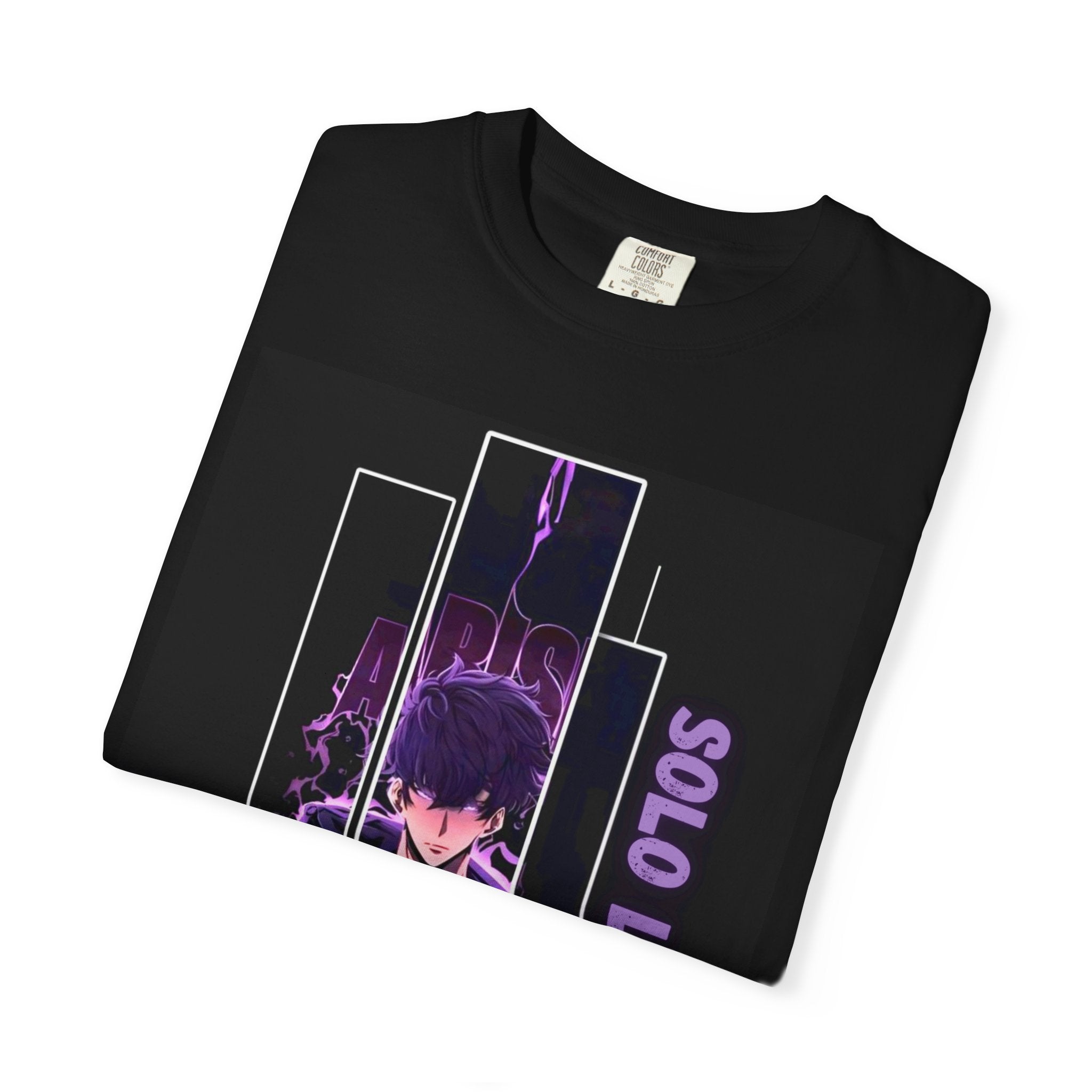 Solo Leveling Unisex Garment-Dyed T-Shirt | Anime Tee, Manga Shirt, Gift for Gamers, Cosplay Apparel, Casual Wear