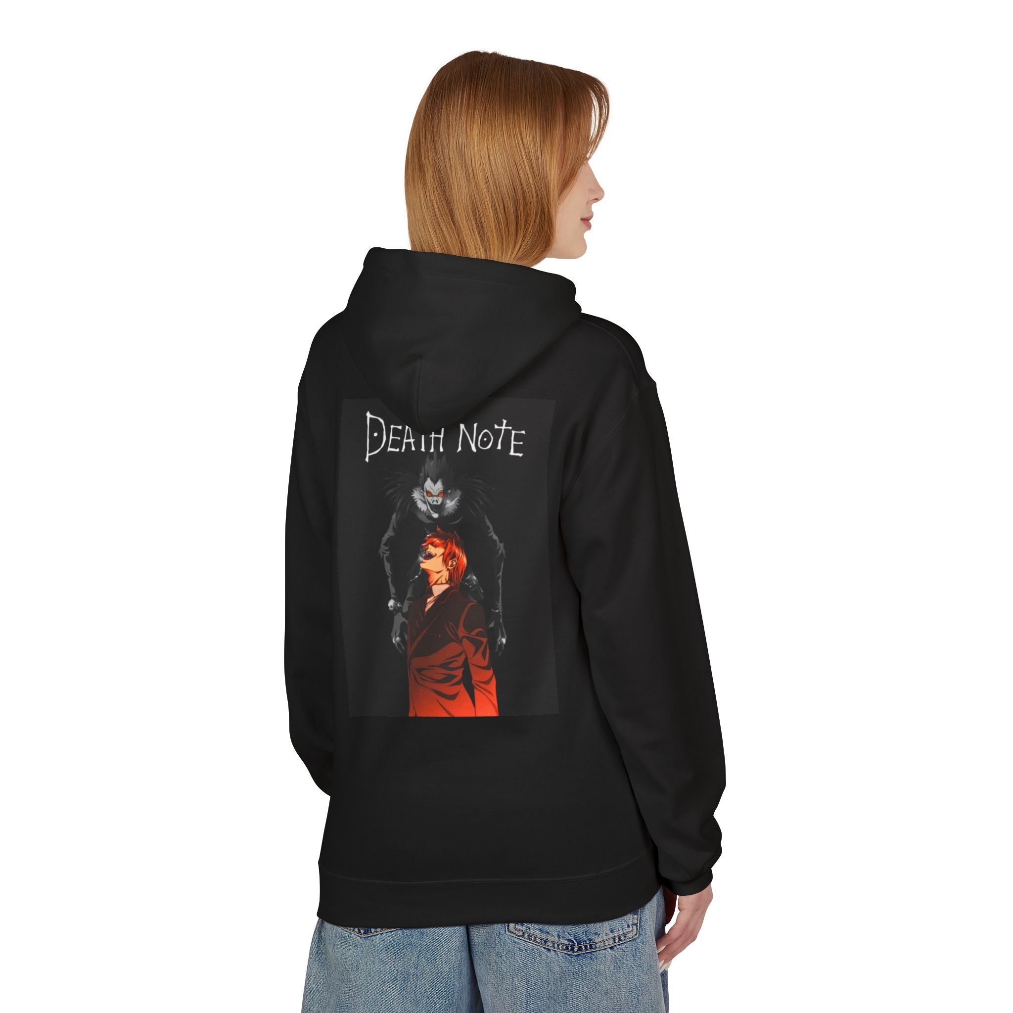 Death Note-Inspired Unisex Hoodie, Anime Apparel, Manga Lover Gift, Cozy Sweatshirt, Casual Streetwear, Unique Graphic Hoodie