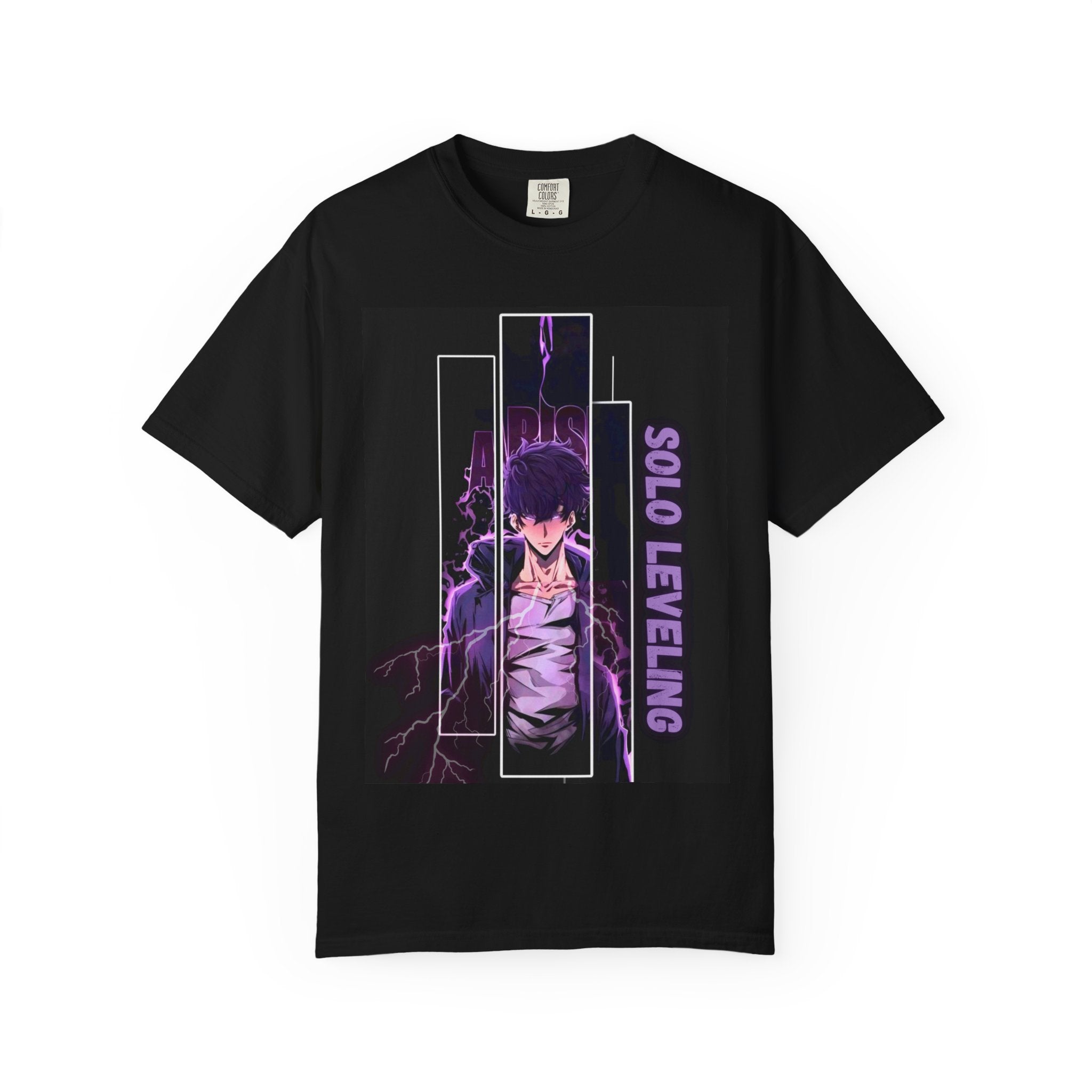 Solo Leveling Unisex Garment-Dyed T-Shirt | Anime Tee, Manga Shirt, Gift for Gamers, Cosplay Apparel, Casual Wear