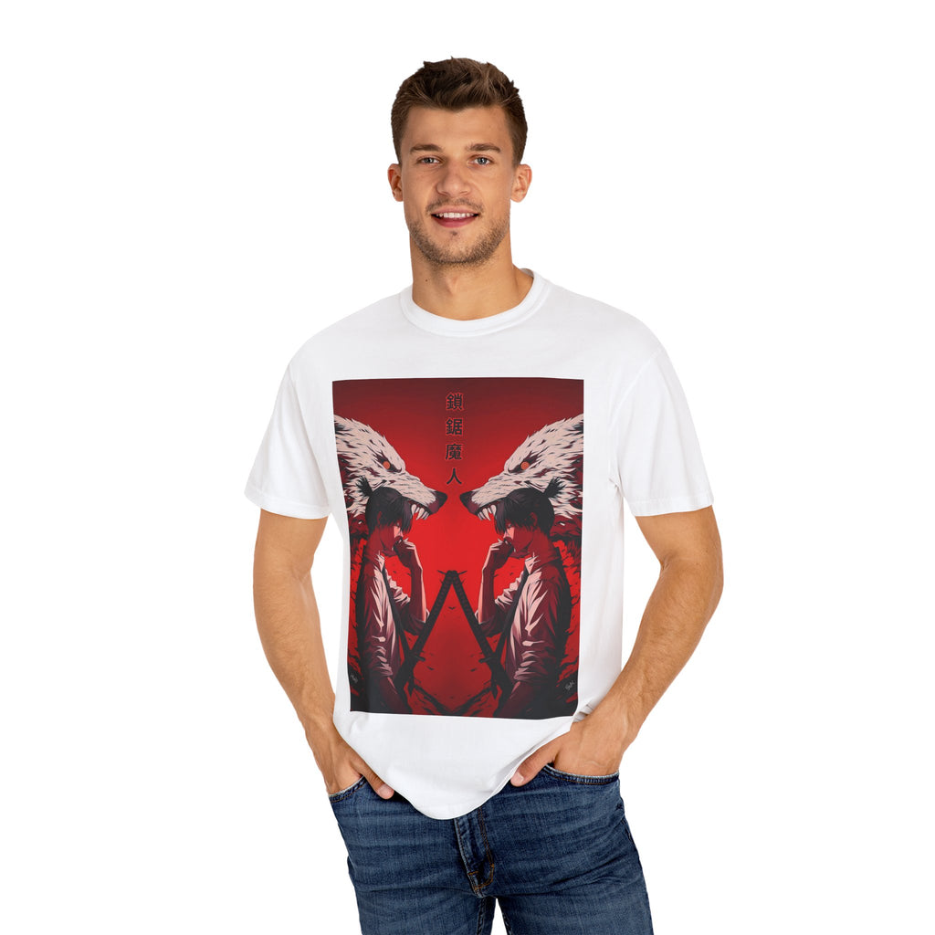 Red Wolf Reflection Tee | Unisex Graphic T-Shirt, Animal Lover Gift, Streetwear, Unique Art, Nature Theme