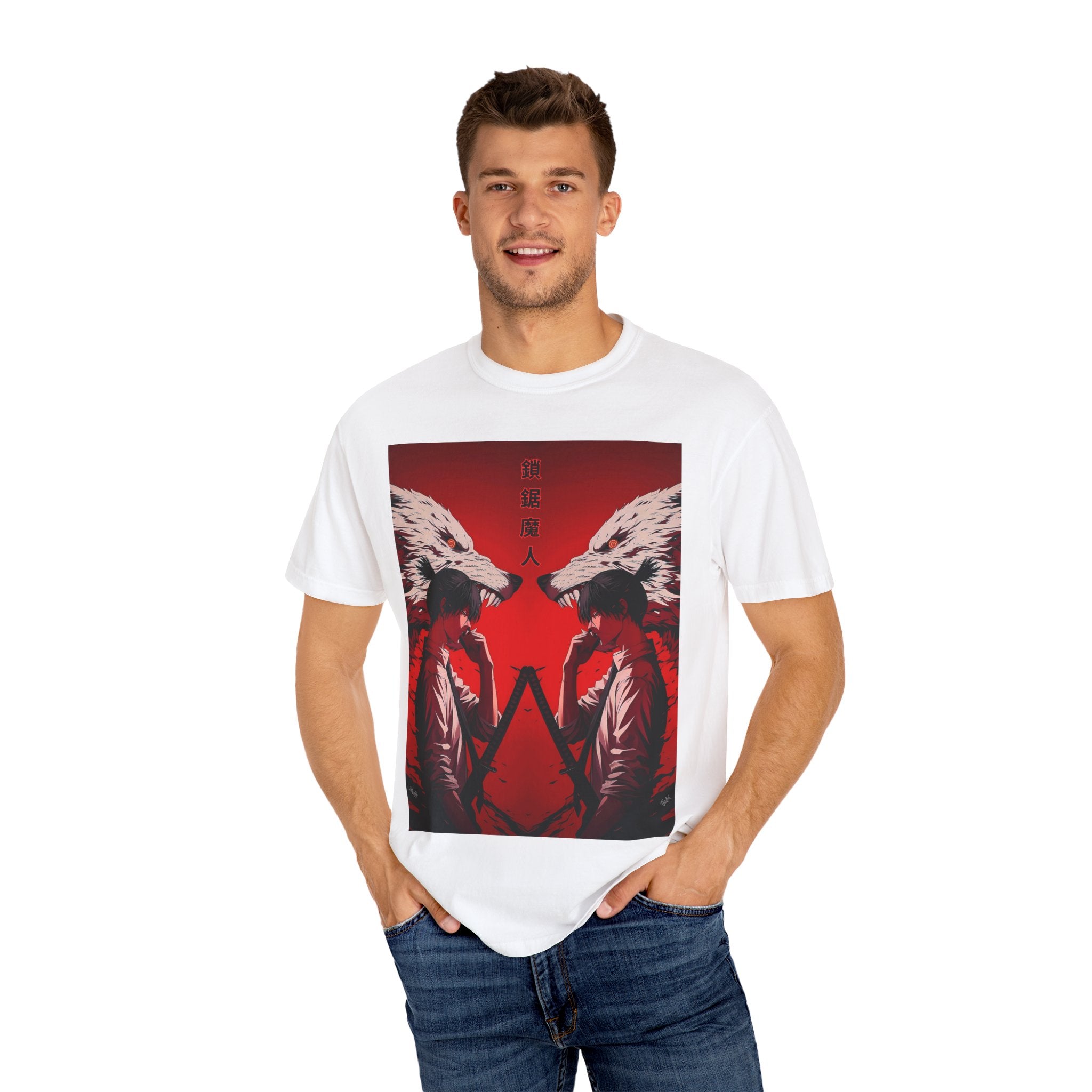 Red Wolf Reflection Tee | Unisex Graphic T-Shirt, Animal Lover Gift, Streetwear, Unique Art, Nature Theme