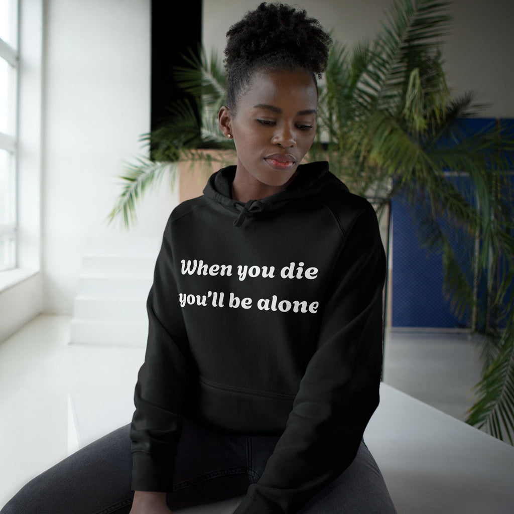 Gothic Vibe Unisex Hoodie, Statement Sweatshirt, Edgy Gift for Him/Her, Casual Lounge Wear, Anime-Inspired Fashion, Unique Streetwear