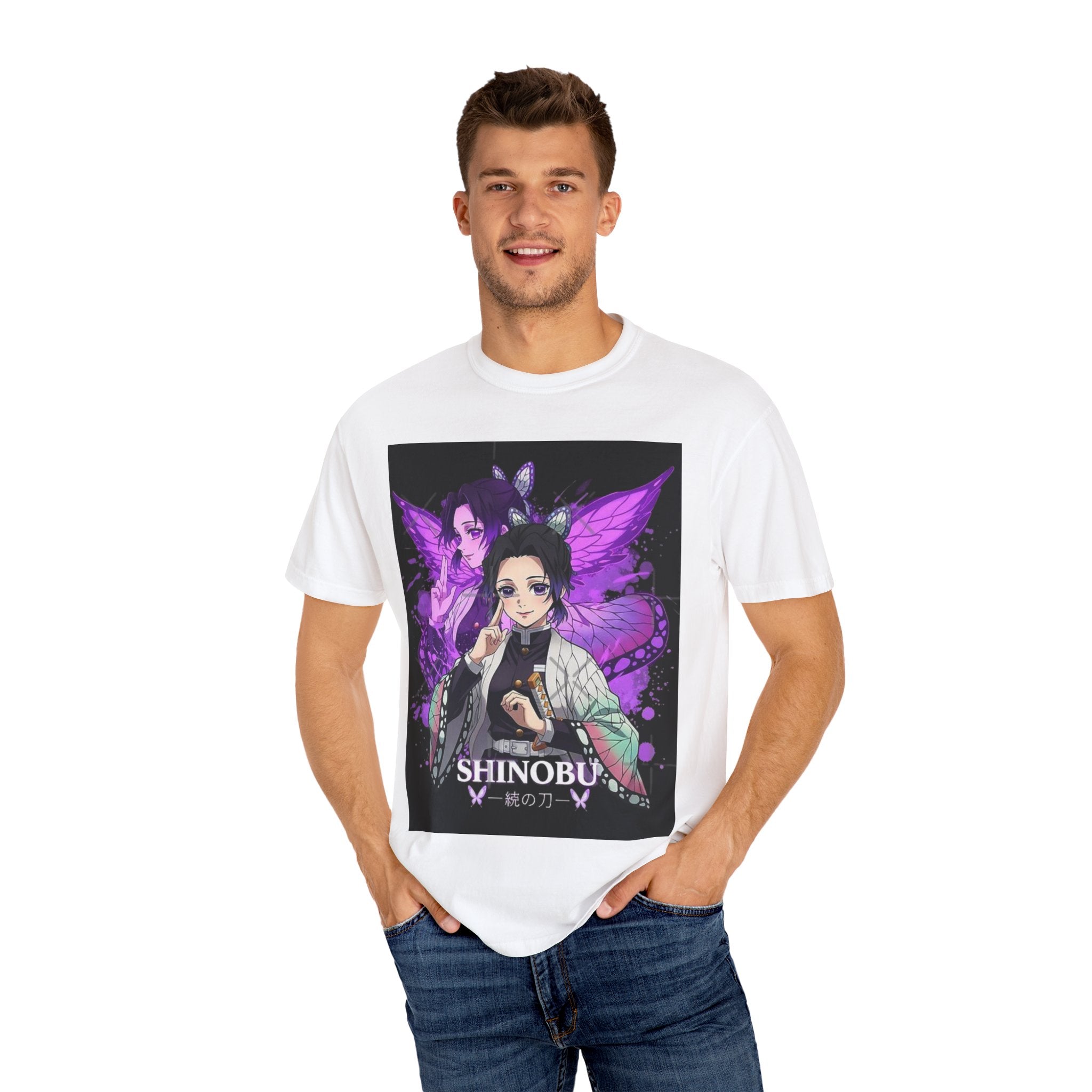 Shinobu-Inspired Unisex T-Shirt, Soft Retro Tee for Anime Lovers, Perfect Gift for Birthdays, Cosplay, Anime Conventions, Fan Merch