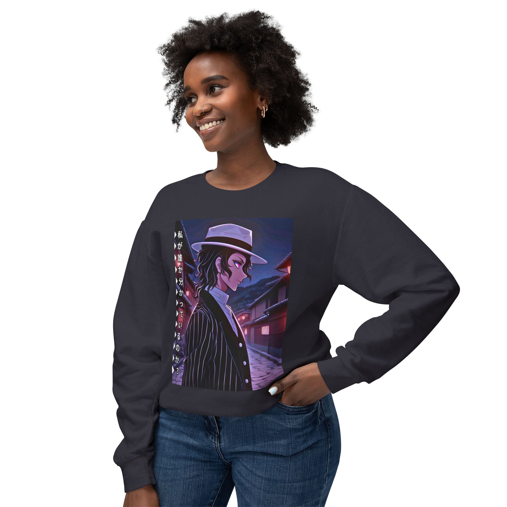 Demon Slayer Crewneck Sweatshirt, Unisex Anime Apparel, Lightweight Sweatshirt, Cosplay Gift, Casual Wear, Streetwear