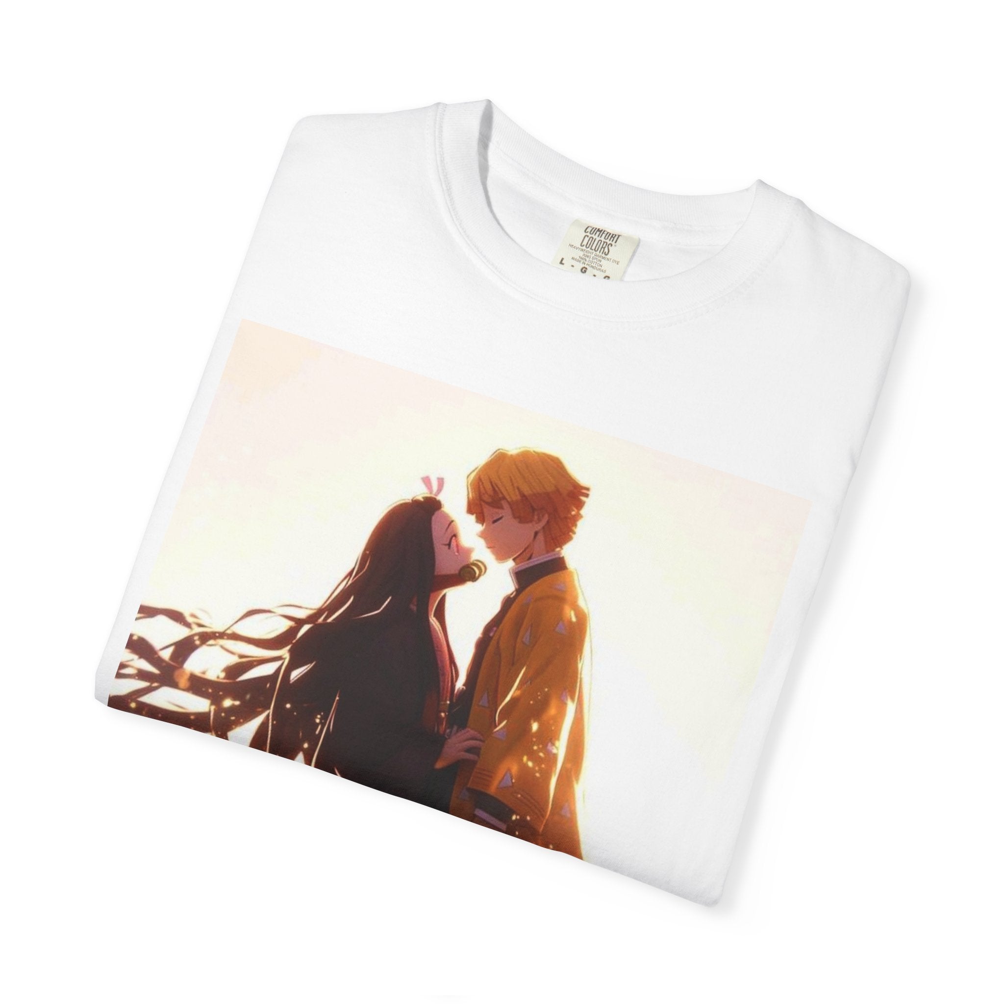 Romantic Anime Unisex T-shirt, Soft Cotton Tee, Perfect Gift for Couples, Anime Lovers, Casual Everyday Wear, Spring Fashion