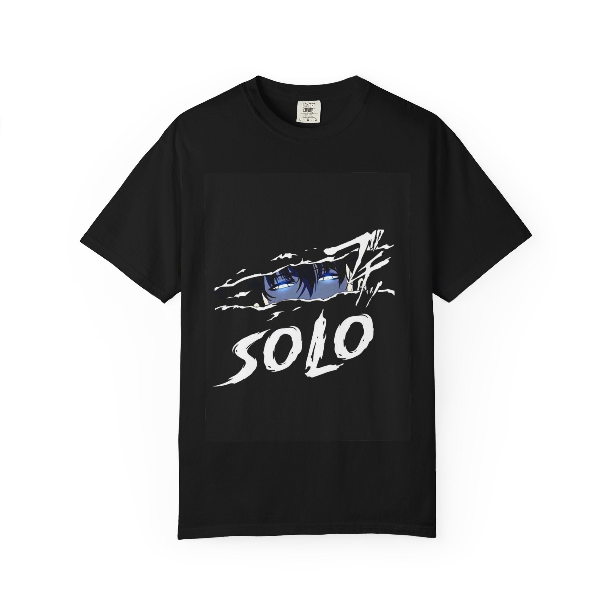 SOLO Unisex Garment-Dyed T-shirt, Casual Top, Streetwear, Gift for Fans, Anime Style Fashion