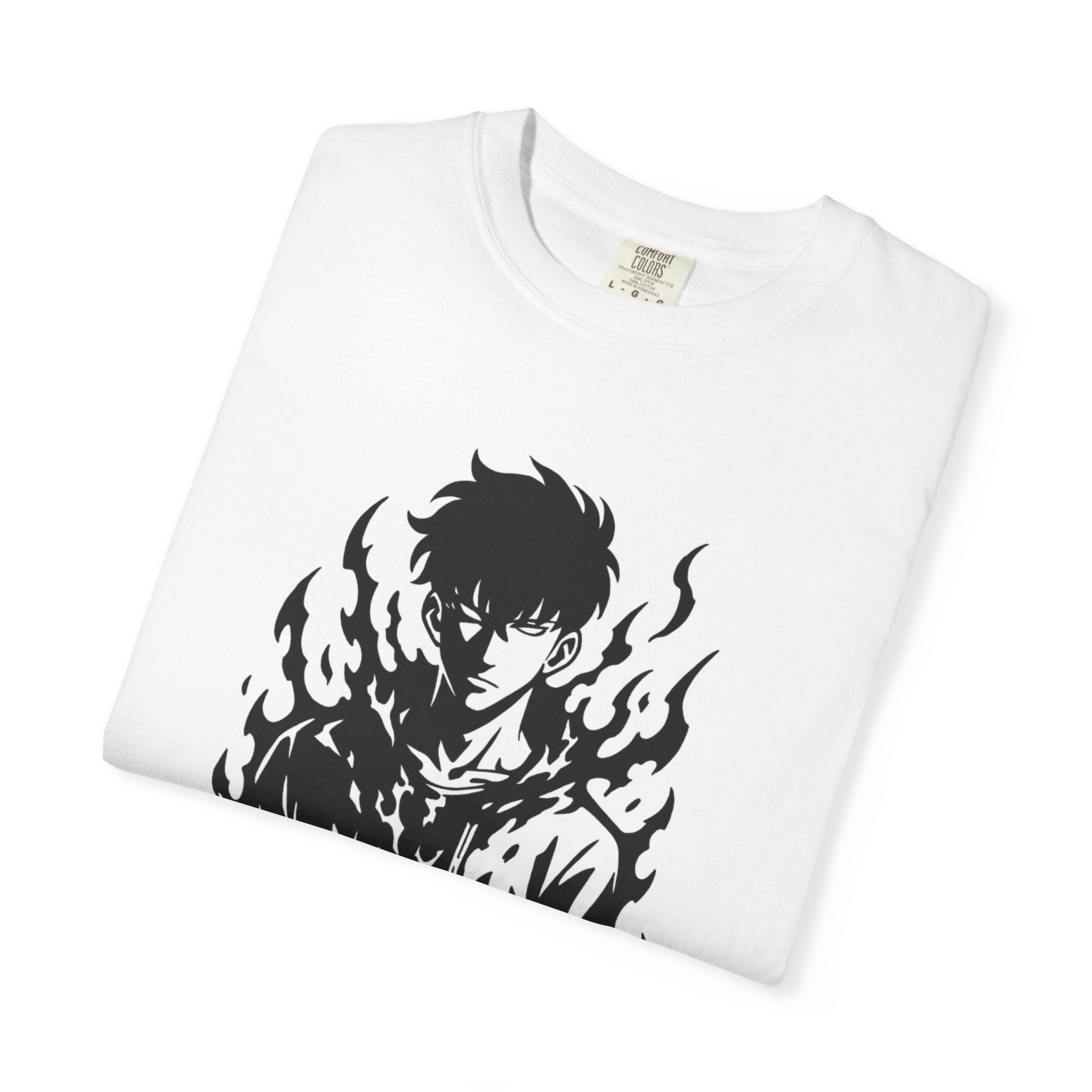 Cool Solo Leveling Unisex Garment-Dyed T-shirt | Manga Tee, Anime Apparel, Unique Casual Wear, Gift for Fans, Streetwear