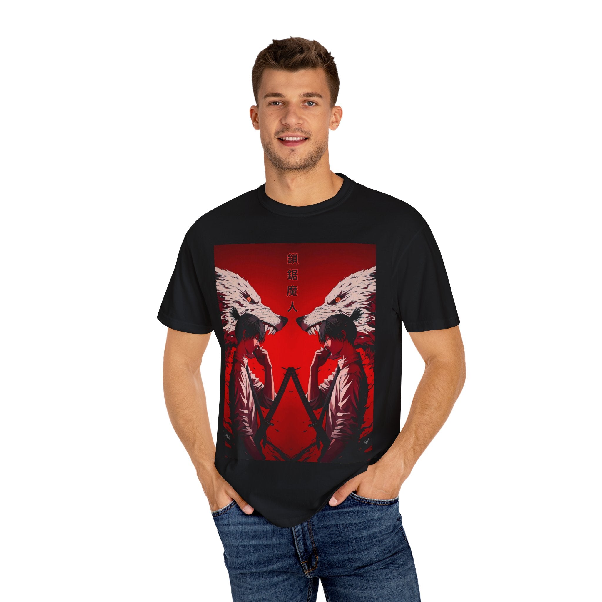 Red Wolf Reflection Tee | Unisex Graphic T-Shirt, Animal Lover Gift, Streetwear, Unique Art, Nature Theme