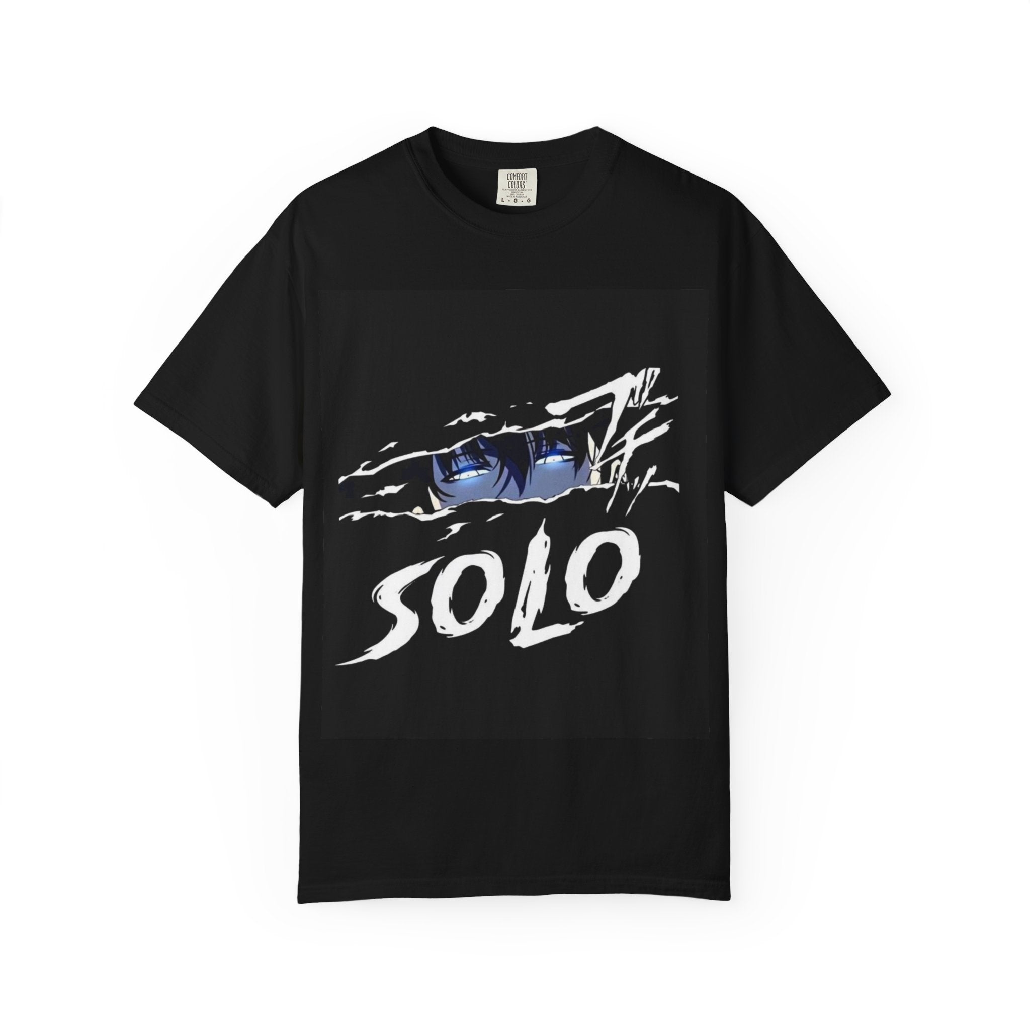 SOLO Sung Jin-Woo Unisex Garment-Dyed T-Shirt, Casual Tee, Gift for Fans, Trendy Streetwear, Anime Merchandise, Perfect for Any Occasion