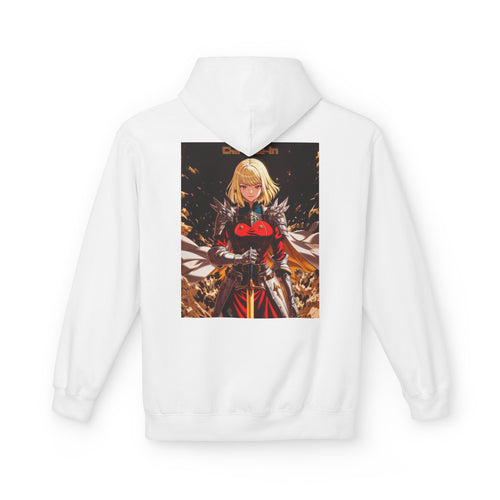 Anime-Inspired Fleece Hoodie with Dynamic Art, Cozy Pullover for Fans, Perfect for Gifts, Casual Wear, Unique Streetwear