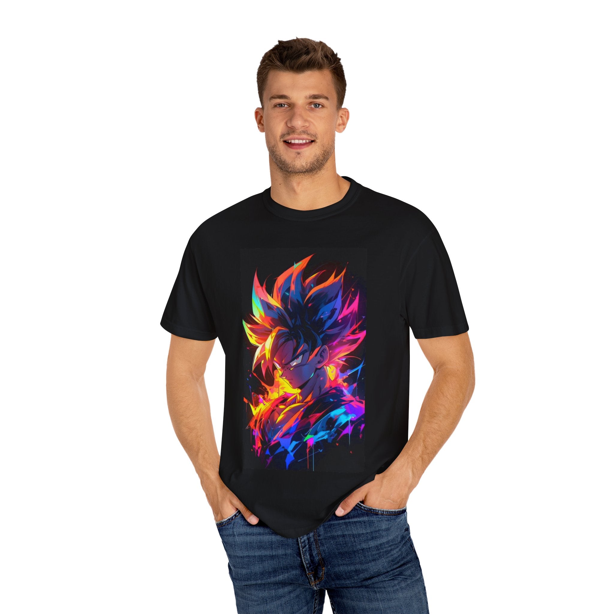 Vibrant Anime-Inspired Unisex T-shirt, Casual Wear, Gift for Fans, Comfortable Tee, Summer Fashion, Graphic Shirt