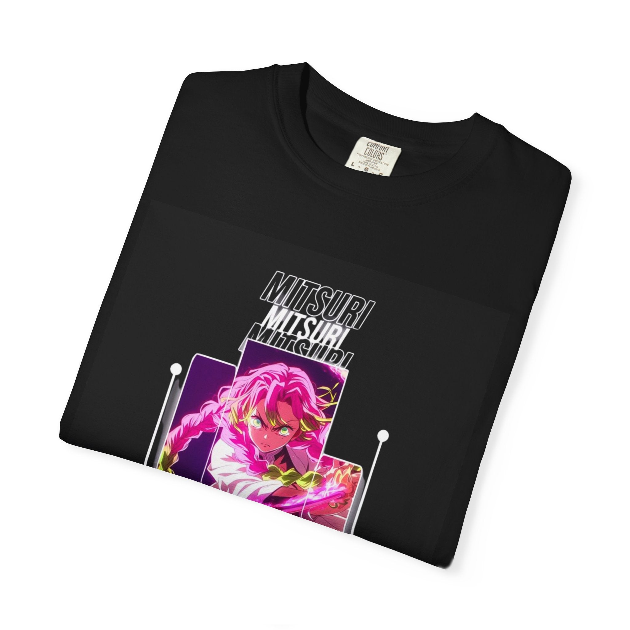 Vibrant Anime Graphic Tee, Unisex Garment-Dyed T-Shirt, Cool Streetwear Fashion, Gift for Anime Fans, Casual Everyday Wear
