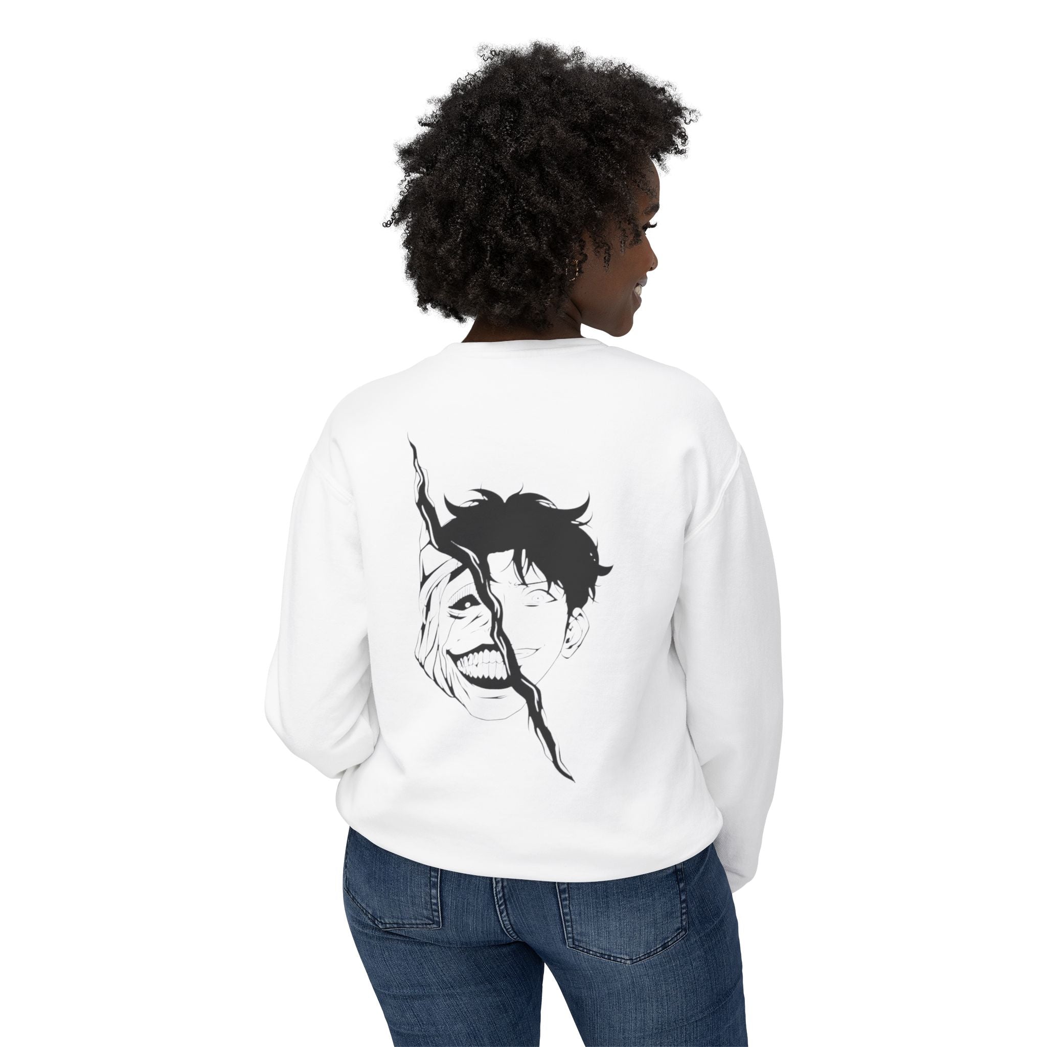 Unisex Lightweight Crewneck Sweatshirt, Solo Leveling Tee, Anime Sweatshirt, Gift for Fans, Cozy Crewneck