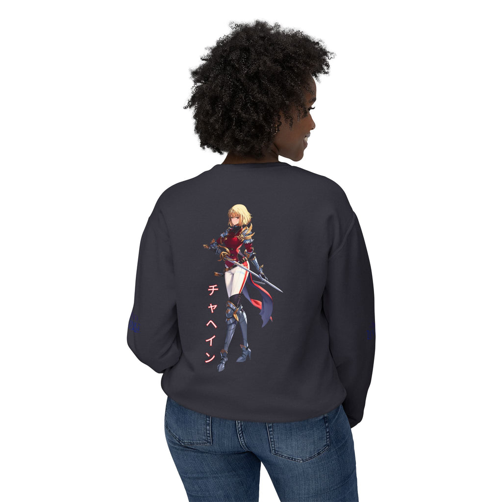 Anime-Inspired Unisex Lightweight Crewneck Sweatshirt, Casual Pullover, Perfect Gift for Anime Lovers, Cozy Streetwear, Everyday Wear