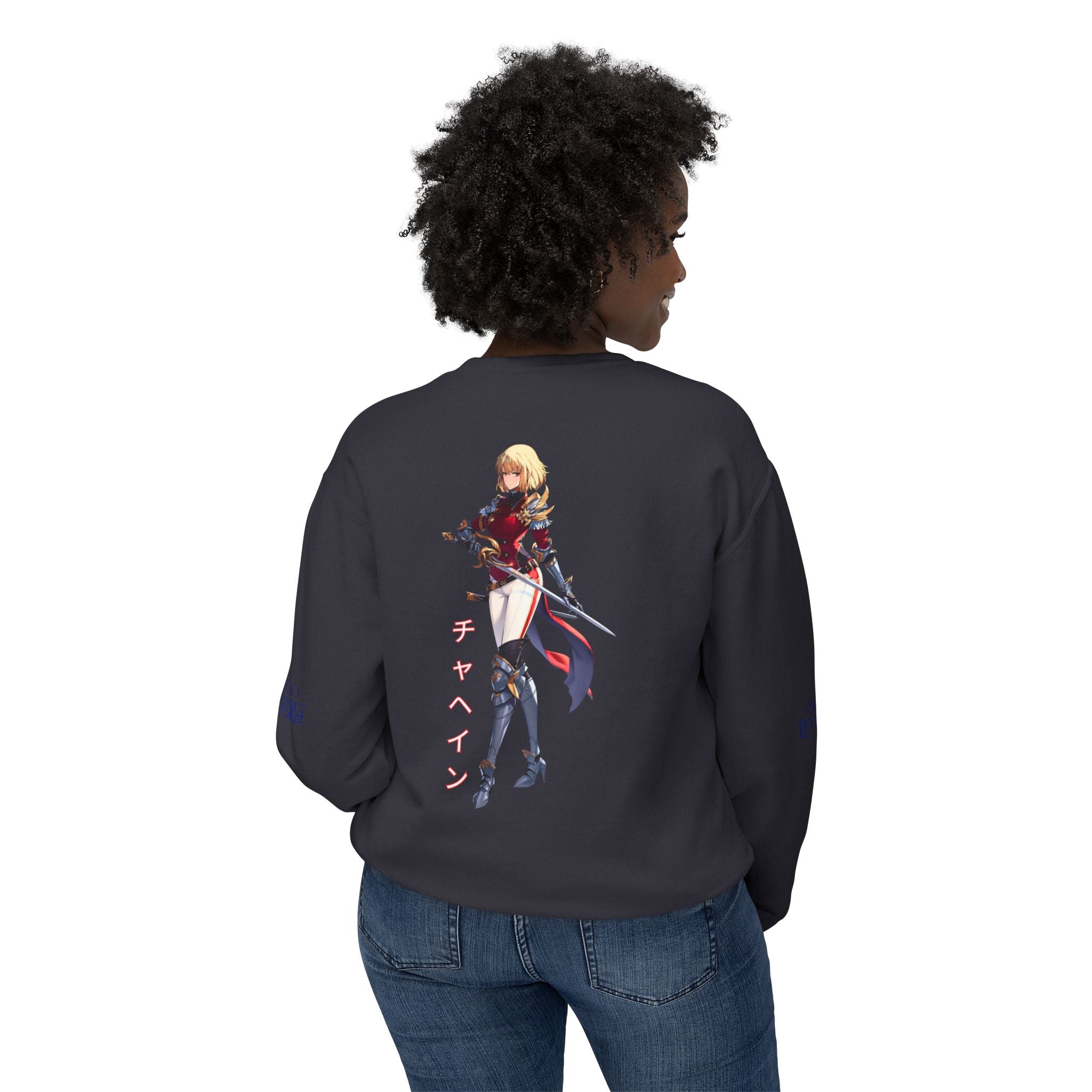 Anime-Inspired Unisex Lightweight Crewneck Sweatshirt, Casual Pullover, Perfect Gift for Anime Lovers, Cozy Streetwear, Everyday Wear