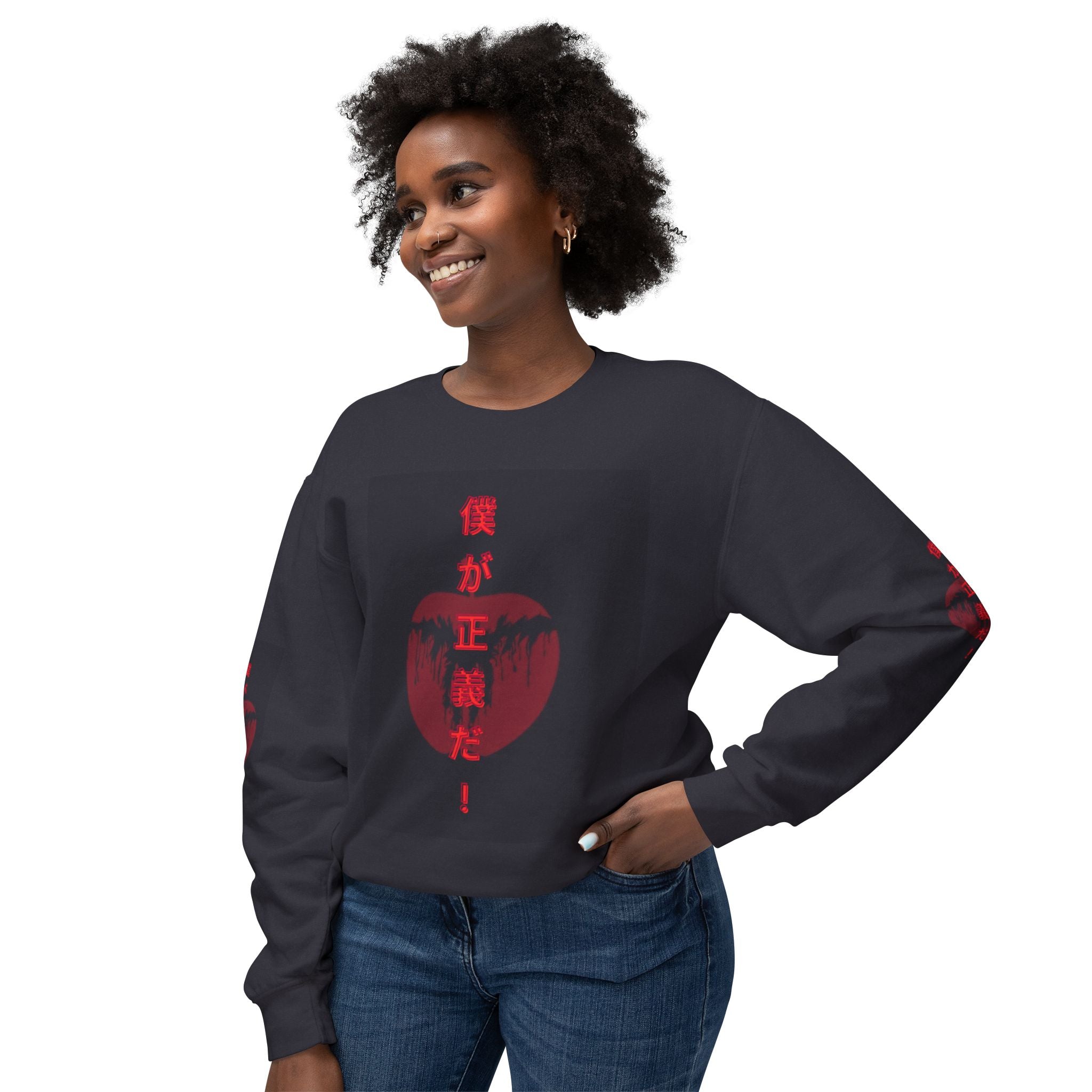 Anime-Inspired Unisex Sweatshirt, Japanese Artwork, Cozy Crewneck, Gift for Fans, Fall Fashion, Graphic Sweater, Halloween Attire