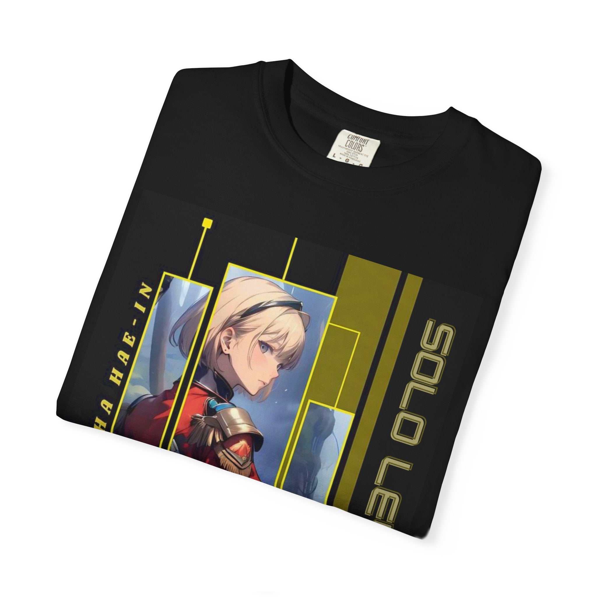 Vibrant Anime Graphic T-Shirt, Unisex Casual Tee for Fans, Gift for Birthdays, Cosplay Events, and Everyday Wear, Solo Leveling Art