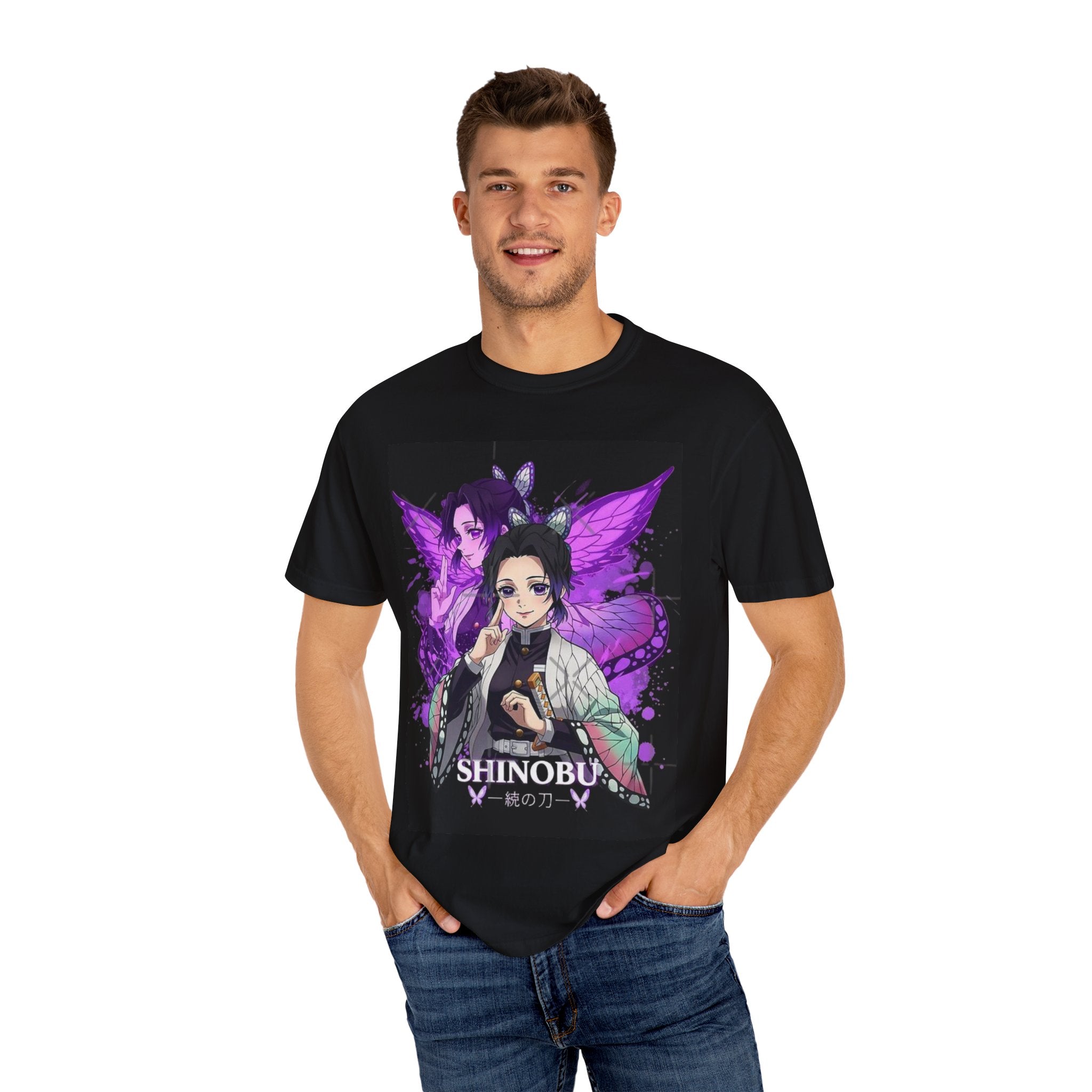 Shinobu-Inspired Unisex T-Shirt, Soft Retro Tee for Anime Lovers, Perfect Gift for Birthdays, Cosplay, Anime Conventions, Fan Merch