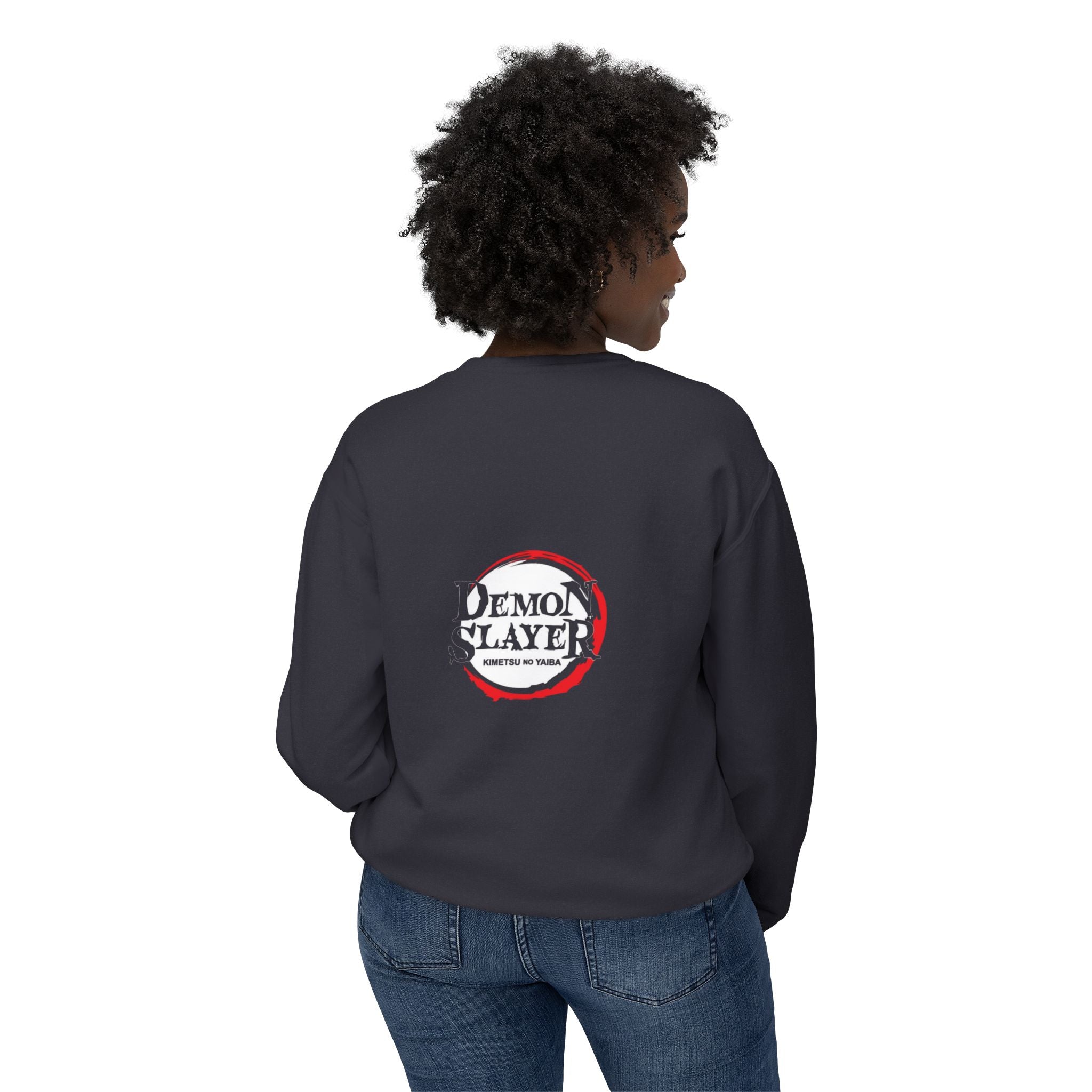 Demon Slayer Crewneck Sweatshirt, Unisex Anime Apparel, Lightweight Sweatshirt, Cosplay Gift, Casual Wear, Streetwear