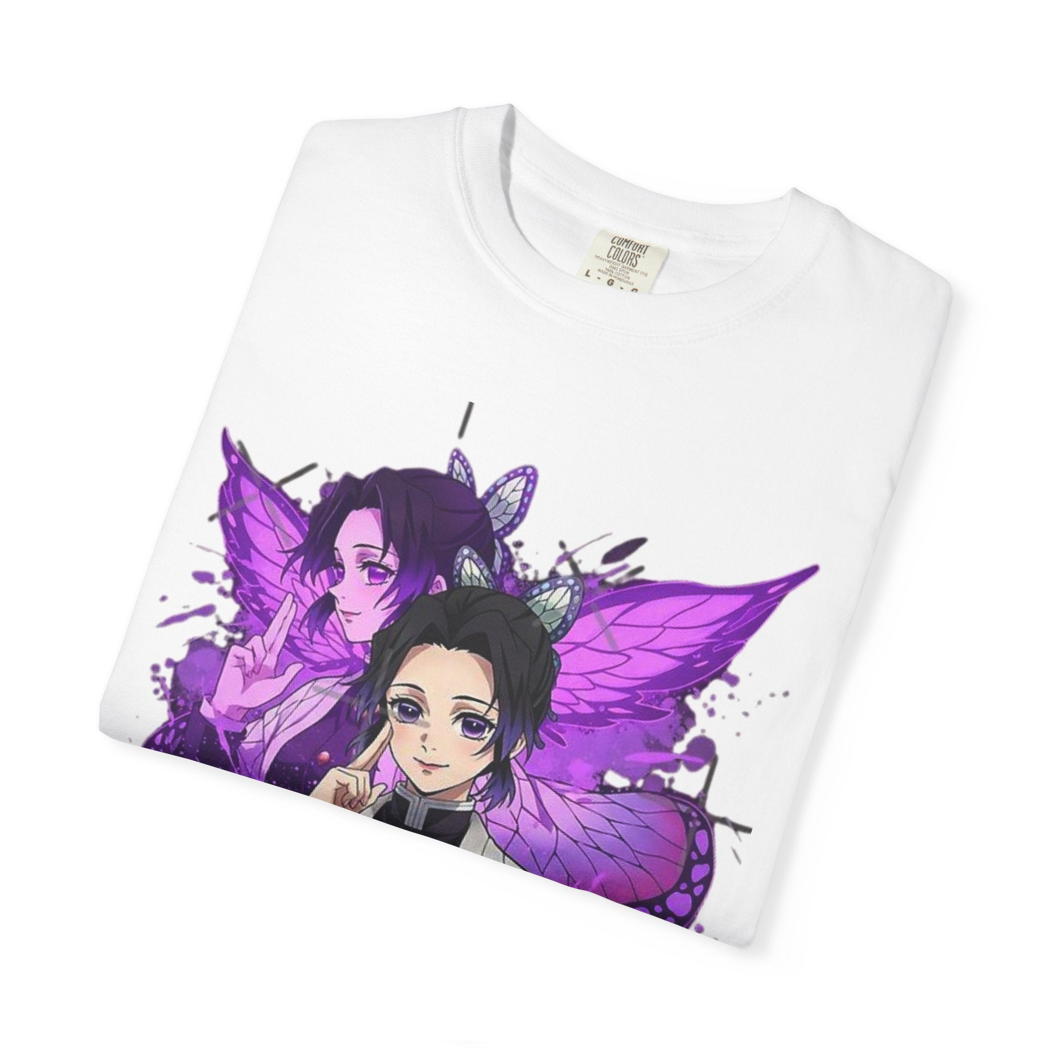 Shinobu-Inspired Unisex T-Shirt, Graphic Tee for Anime Lovers, Gift for Cosplay, Casual Wear, Fan Merchandise