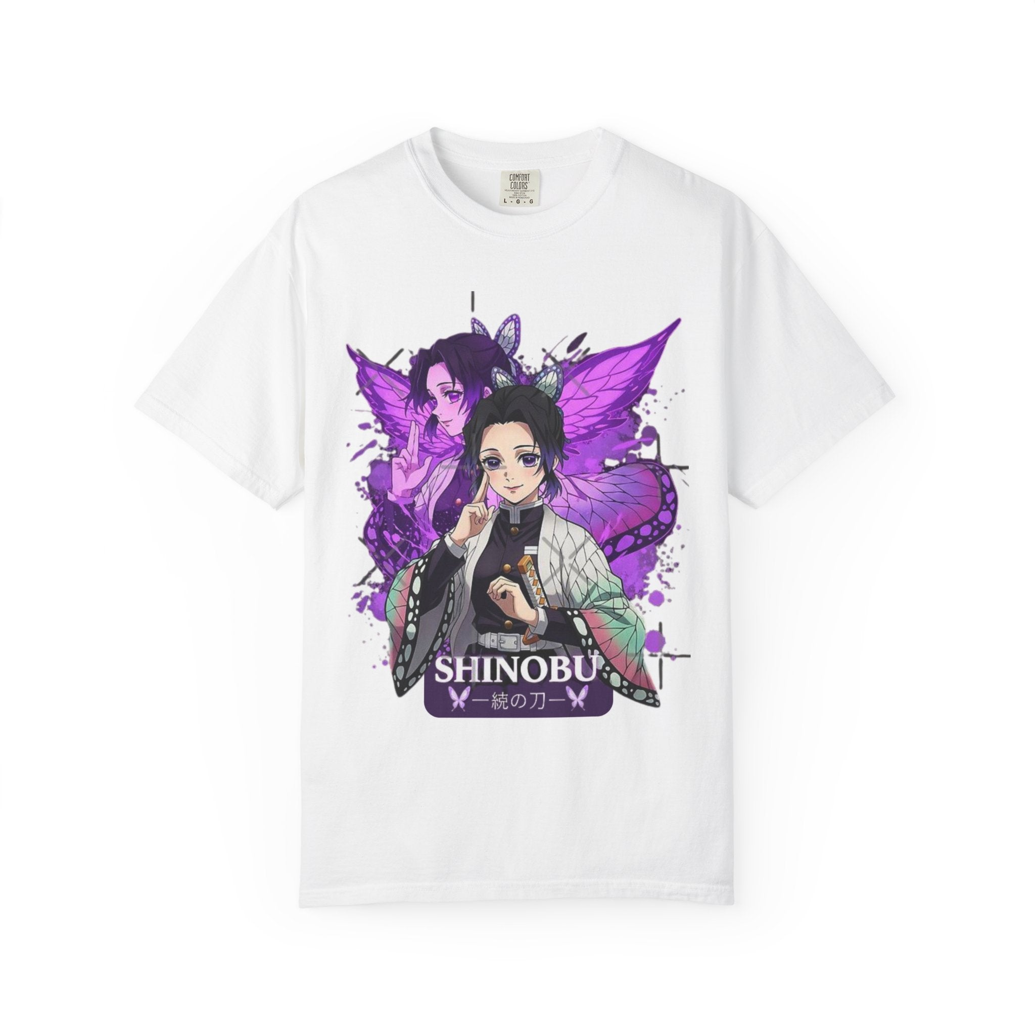 Shinobu-Inspired Unisex T-Shirt, Graphic Tee for Anime Lovers, Gift for Cosplay, Casual Wear, Fan Merchandise