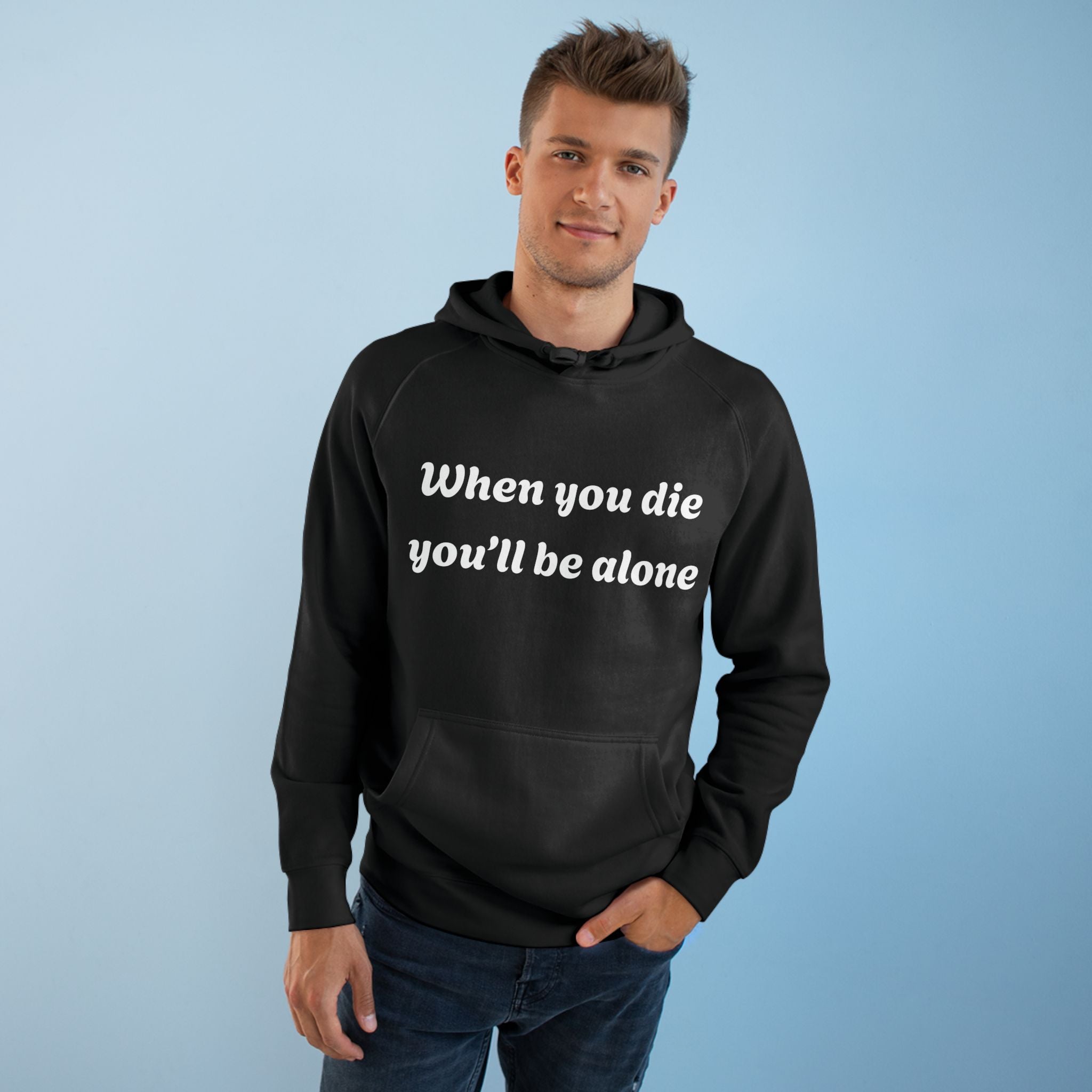 Gothic Vibe Unisex Hoodie, Statement Sweatshirt, Edgy Gift for Him/Her, Casual Lounge Wear, Anime-Inspired Fashion, Unique Streetwear