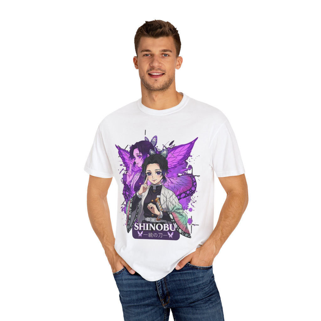 Shinobu-Inspired Unisex T-Shirt, Graphic Tee for Anime Lovers, Gift for Cosplay, Casual Wear, Fan Merchandise