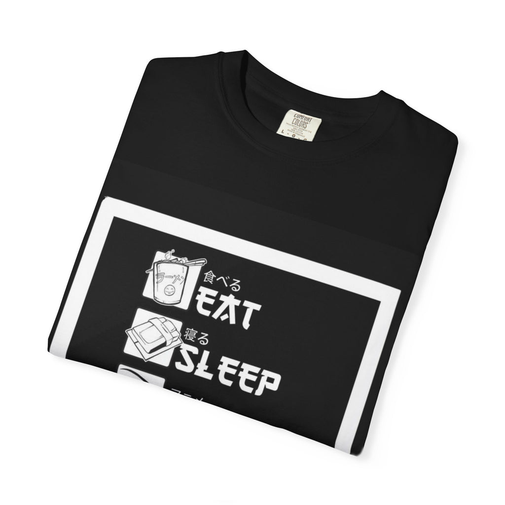 Anime Lover's Unisex T-Shirt, Eat Sleep Anime Repeat Tee, Gift for Anime Fans, Casual Wear, Graphic T-Shirt, Streetwear