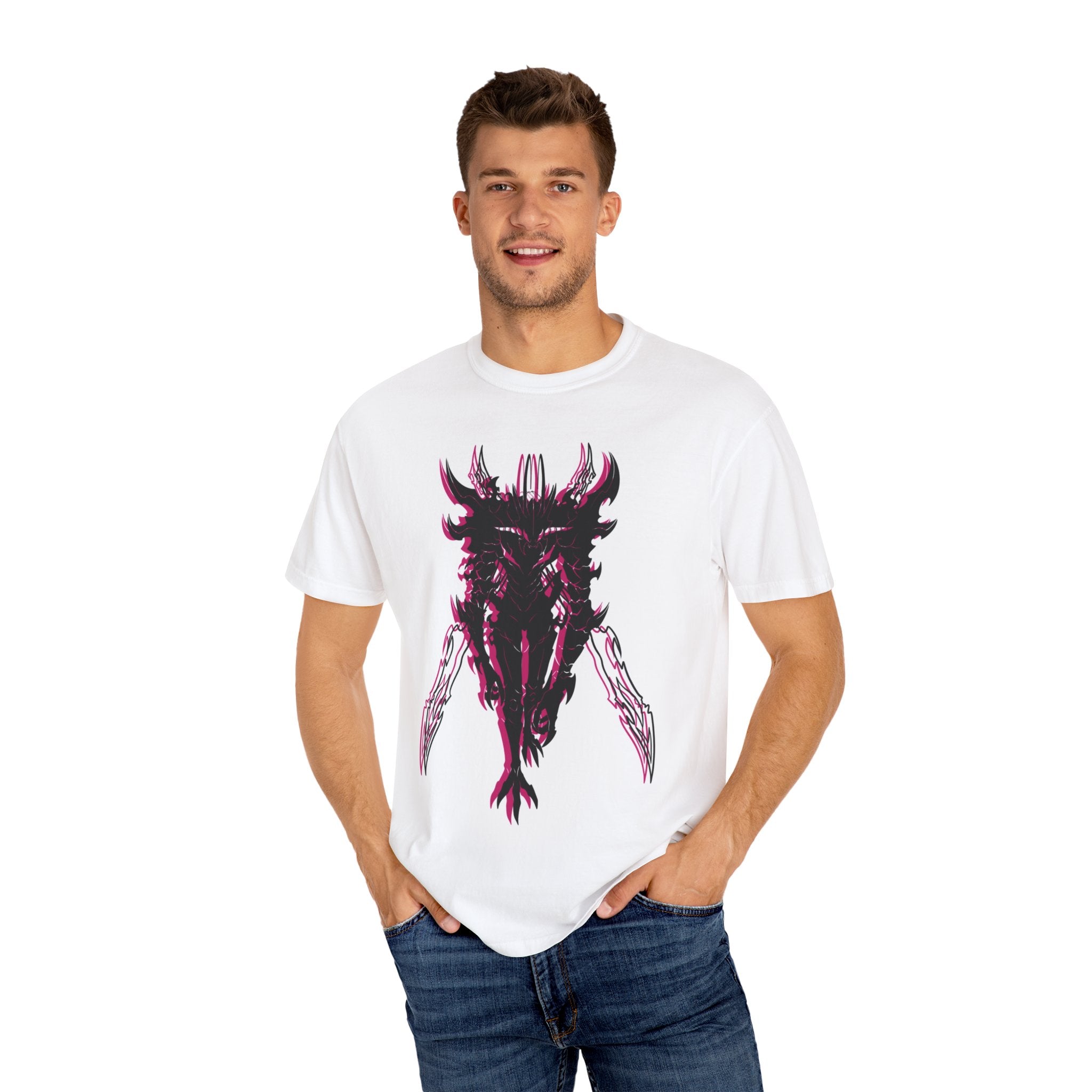 Edgy Graphic T-shirt - Stylish Unisex Tee for Anime Lovers, Trendy Streetwear, Cool Gift for Birthdays, Festivals, Casual Wear